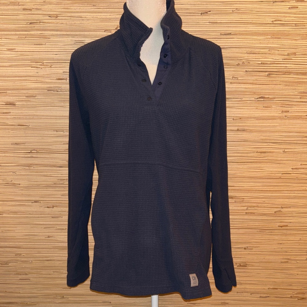 Outdoor Research Navy Textured Pullover large EUC!